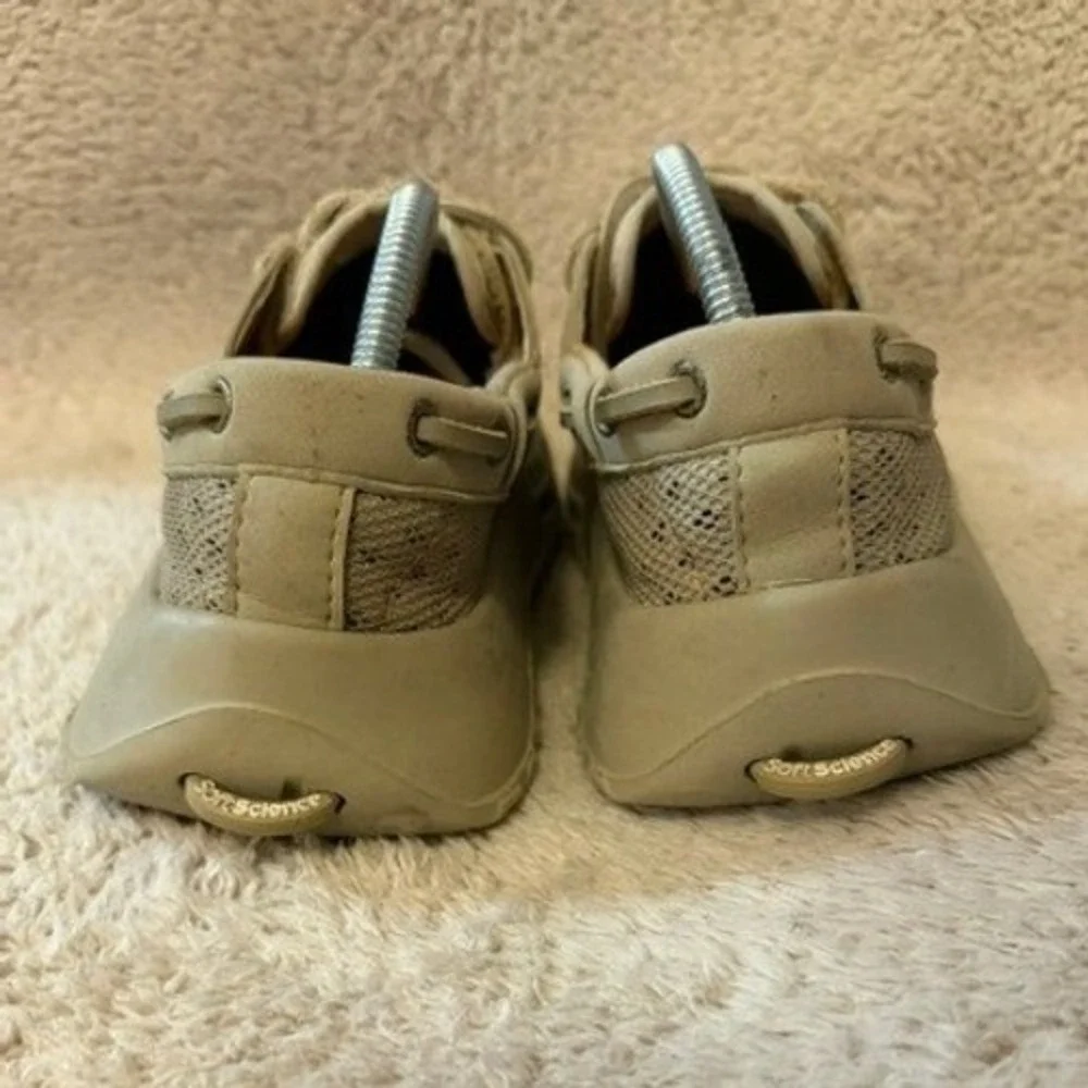 SoftScience The Fin Water Shoes Mens 9 Khaki Mesh Breathable Boating EUC